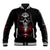 Skull Baseball Jacket Prayer Skull - Wonder Print Shop