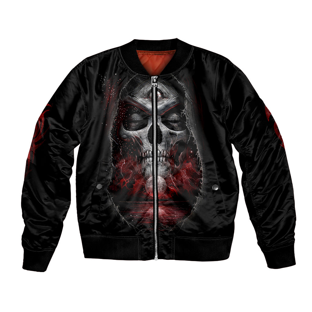 Skull Bomber Jacket Prayer Skull - Wonder Print Shop