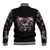 Skull Baseball Jacket Three Skull No See Evil Rose - Wonder Print Shop