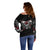 Skull Off Shoulder Sweater Three Skull No See Evil Rose - Wonder Print Shop