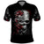 Skull Polo Shirt Three Skull No See Evil Rose - Wonder Print Shop