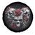 Skull Spare Tire Cover Three Skull No See Evil Rose - Wonder Print Shop