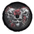 Skull Spare Tire Cover Three Skull No See Evil Rose - Wonder Print Shop