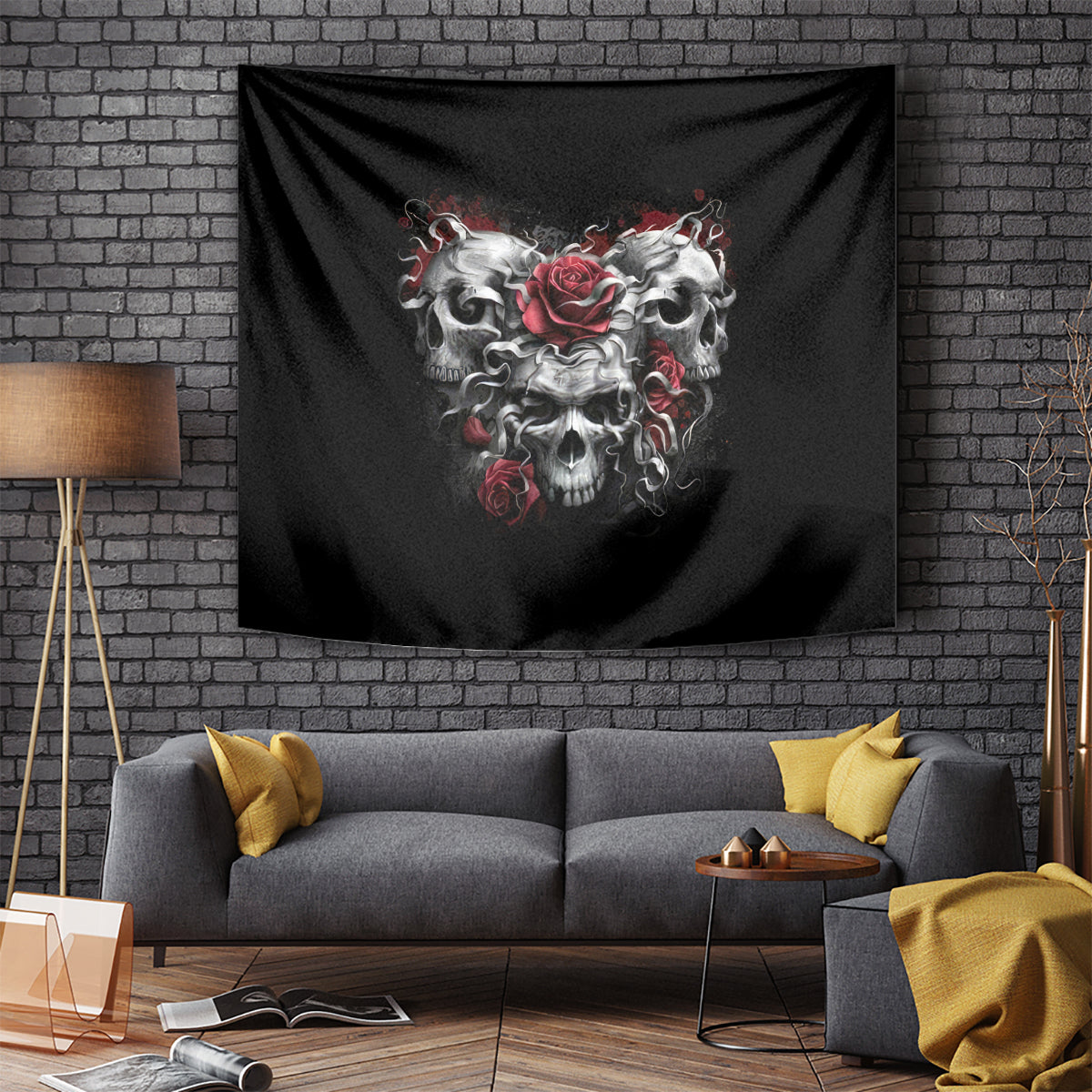 skull-tapestry-three-skull-no-see-evil-rose