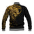 Skull Baseball Jacket Golden Warrior Royal - Wonder Print Shop