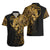 Skull Hawaiian Shirt Golden Warrior Royal - Wonder Print Shop