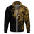 Skull Hoodie Golden Warrior Royal - Wonder Print Shop