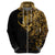 Skull Hoodie Golden Warrior Royal - Wonder Print Shop