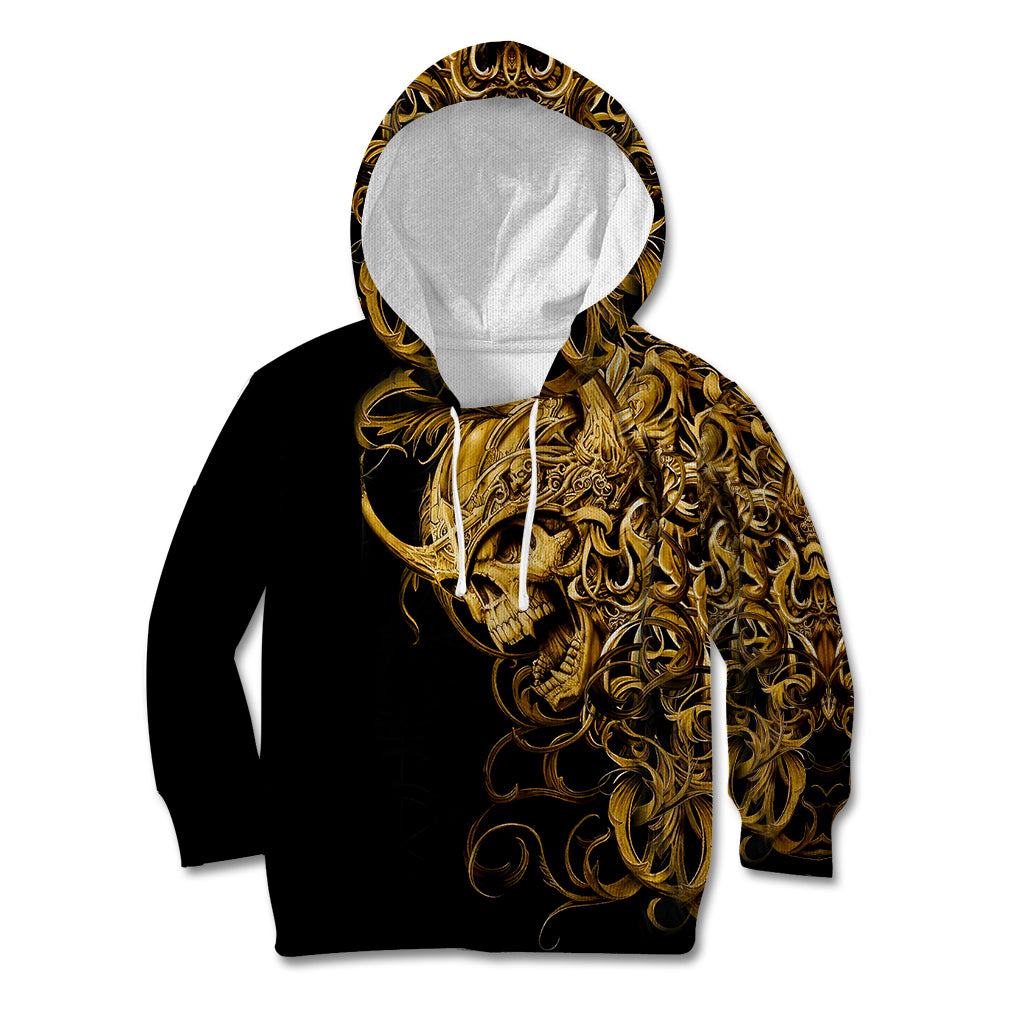 Skull Kid Hoodie Golden Warrior Royal - Wonder Print Shop