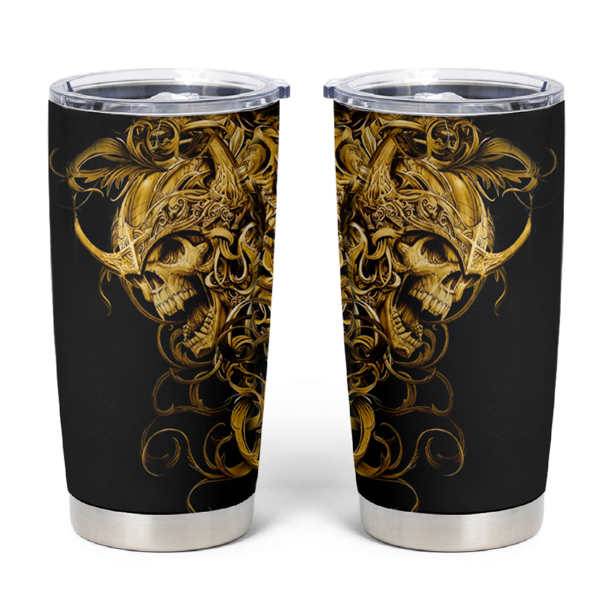 Skull Tumbler Cup Golden Warrior Royal