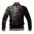 Skull Baseball Jacket Silver Warrior Royal - Wonder Print Shop