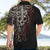 Skull Hawaiian Shirt Silver Warrior Royal - Wonder Print Shop