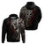 Skull Hoodie Silver Warrior Royal - Wonder Print Shop