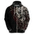 Skull Hoodie Silver Warrior Royal - Wonder Print Shop