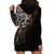 Skull Hoodie Dress Silver Warrior Royal - Wonder Print Shop