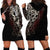 Skull Hoodie Dress Silver Warrior Royal - Wonder Print Shop