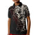 Skull Kid Polo Shirt Silver Warrior Royal - Wonder Print Shop