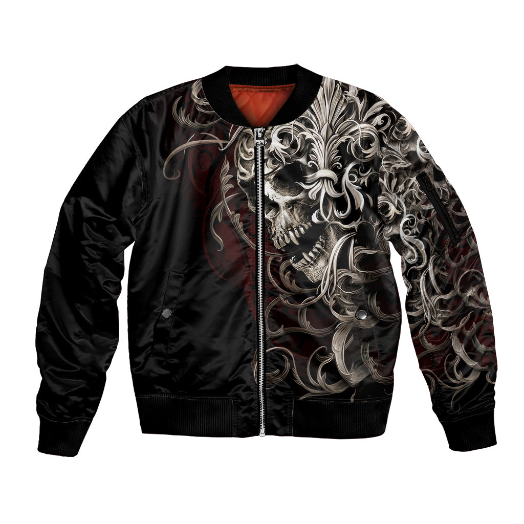 skull-sleeve-zip-bomber-jacket-silver-warrior-royal