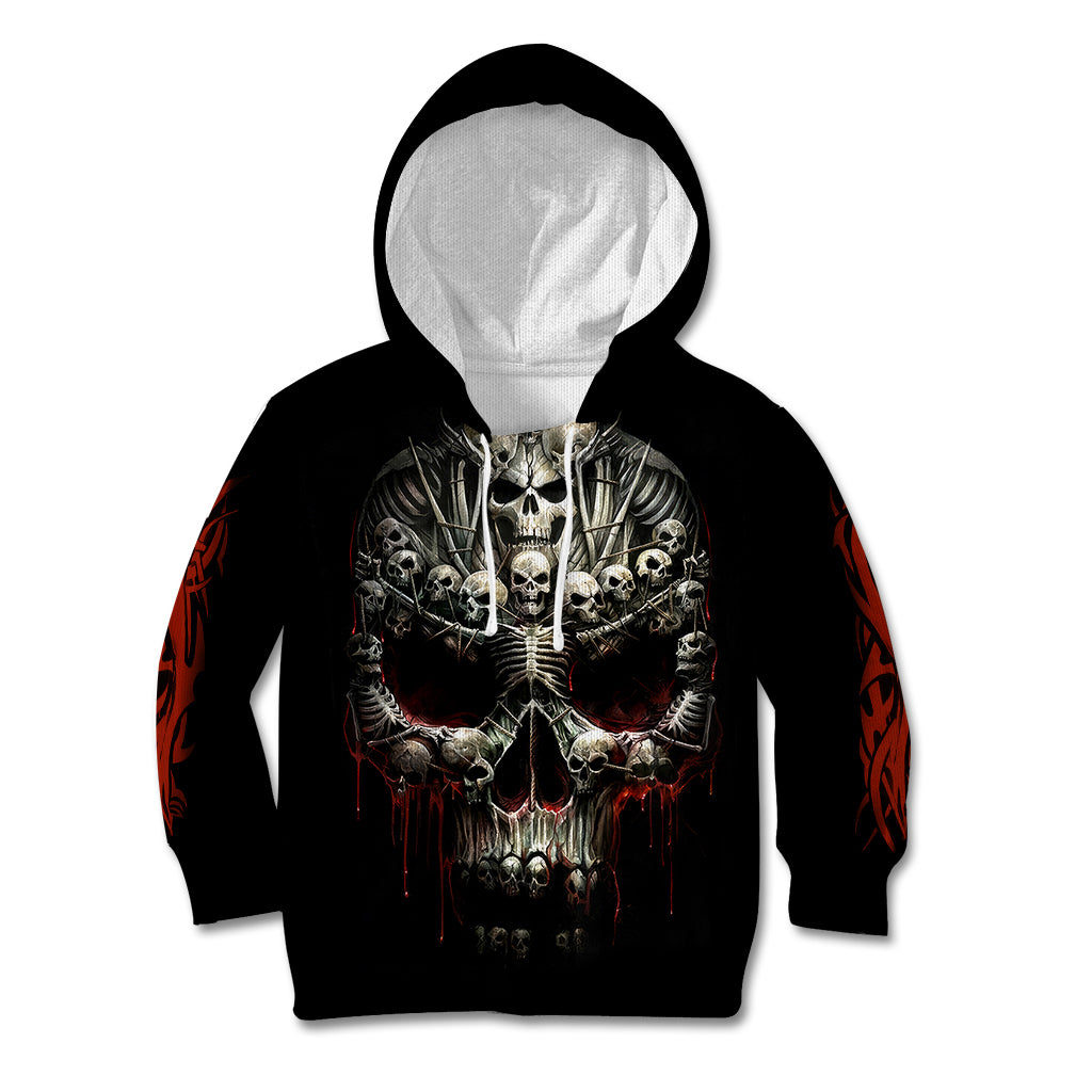 Skull Kid Hoodie Head Skeleton Cross Skull - Wonder Print Shop