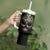 Skull Tumbler With Handle Head Skeleton Cross Skull