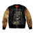 Skull Bomber Jacket Golden Skull Steampunk - Wonder Print Shop