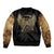 Skull Bomber Jacket Golden Skull Steampunk - Wonder Print Shop