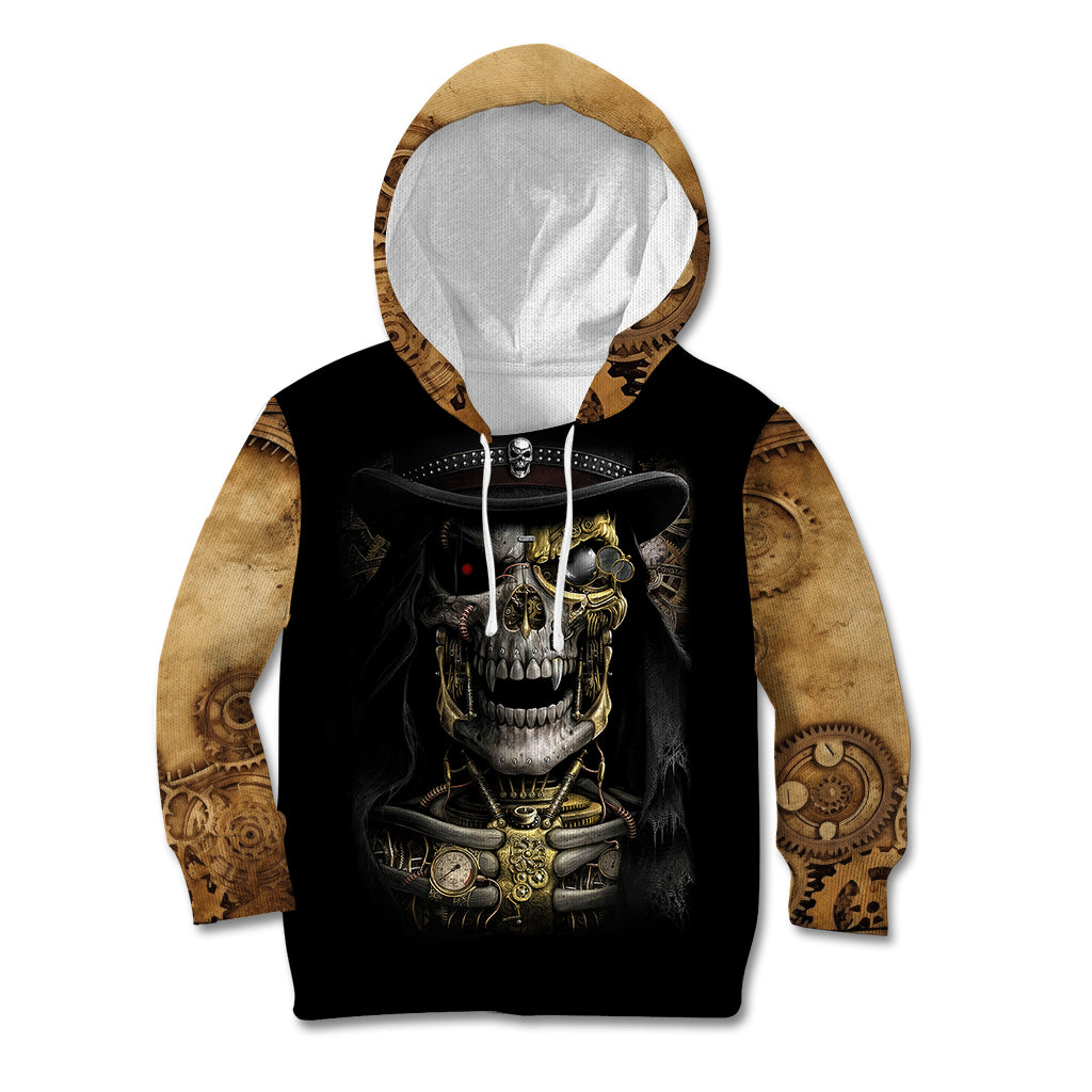 Skull Kid Hoodie Golden Skull Steampunk - Wonder Print Shop