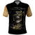 Skull Polo Shirt Golden Skull Steampunk - Wonder Print Shop