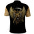 Skull Polo Shirt Golden Skull Steampunk - Wonder Print Shop