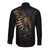 Skull Long Sleeve Button Shirt Skeleton Steampunk Heart Inside - Wonder Print Shop