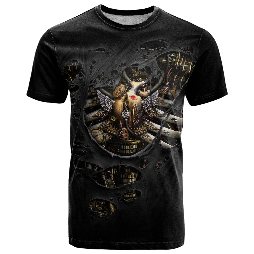 skull-t-shirt-skeleton-steampunk-heart-inside