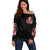 Skull Santa Claus Off Shoulder Sweater Every One Has A Dark Side Difference Is The Degree Of Darkness - Wonder Print Shop