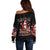 Skull Santa Claus Off Shoulder Sweater Every One Has A Dark Side Difference Is The Degree Of Darkness - Wonder Print Shop