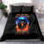 Flame Skull Bedding Set When I Was Born The Devil Said Competition - Wonder Print Shop