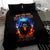 Flame Skull Bedding Set When I Was Born The Devil Said Competition - Wonder Print Shop