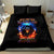 Flame Skull Bedding Set When I Was Born The Devil Said Competition - Wonder Print Shop