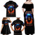 Flame Skull Family Matching Off Shoulder Maxi Dress and Hawaiian Shirt When I Was Born The Devil Said Competition - Wonder Print Shop