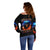 Flame Skull Off Shoulder Sweater When I Was Born The Devil Said Competition - Wonder Print Shop