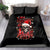 Skull Santa Claus Bedding Set Hello Darkness My Old Friend - Wonder Print Shop