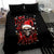 Skull Santa Claus Bedding Set Hello Darkness My Old Friend - Wonder Print Shop