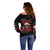 Skull Santa Claus Off Shoulder Sweater Hello Darkness My Old Friend - Wonder Print Shop