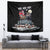 Skeleton Santa Claus Tapestry Santa Is Coming Ho Ho Ho - Wonder Print Shop
