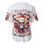 Skull Santa Claus Baseball Jersey I Heard Santa On The Roof So I Turned On Fireplace - Wonder Print Shop