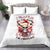 Skull Santa Claus Bedding Set I Heard Santa On The Roof So I Turned On Fireplace - Wonder Print Shop