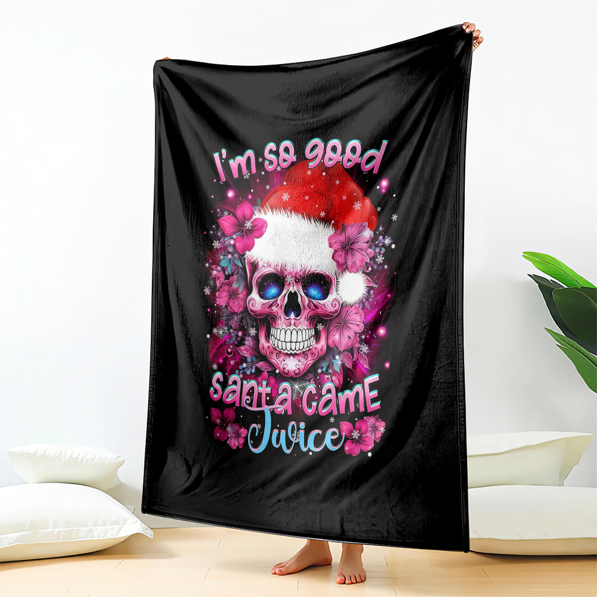 skull-santa-claus-blanket-im-so-good-santa-came-juice