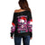 Skull Santa Claus Off Shoulder Sweater I'm So Good Santa Came Juice - Wonder Print Shop