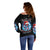 Skull Santa Girl Off Shoulder Sweater Iam A Sweet Girl But If You Piss Me Off, I Alway Full Of Crazy - Wonder Print Shop