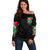 Skull Santa Girl Off Shoulder Sweater Is This Jolly Enough - Wonder Print Shop