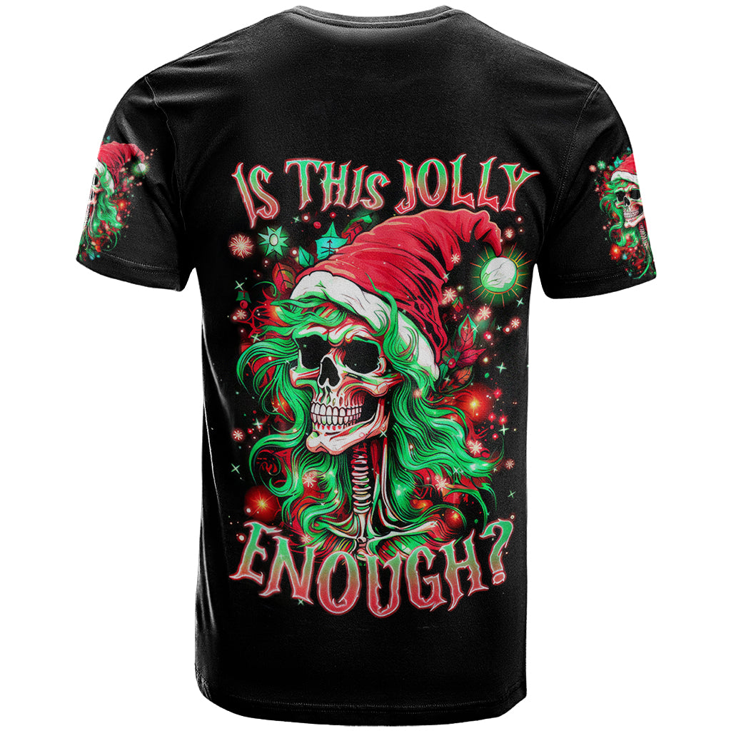 Skull Santa Girl T Shirt Is This Jolly Enough - Wonder Print Shop