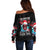 Skull Santa Claus Off Shoulder Sweater It's Beginning To Look A Lot Like Fuck This - Wonder Print Shop